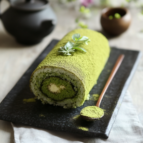 Matcha Cake Roll