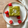 Easy Matcha Brownies with Raspberry Perfection