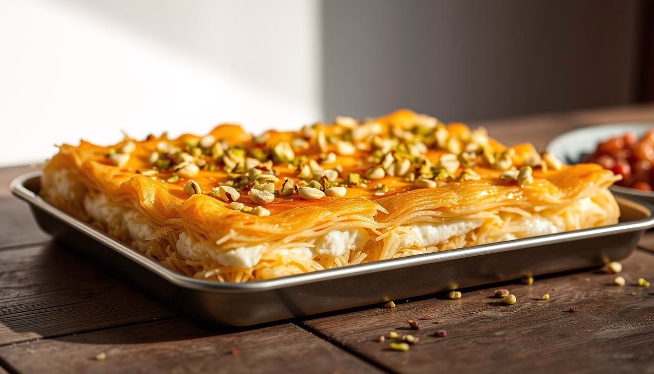Middle Eastern dessert knafeh