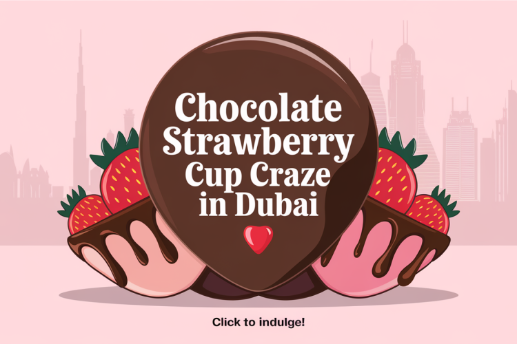 Dubai Chocolate Strawberry Cup Trend Sweeping Dessert Shops