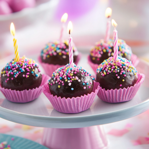 No-Bake Birthday Cake Truffles