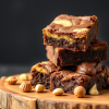 Irresistible Peanut Butter Cream Cheese Swirl Brownies