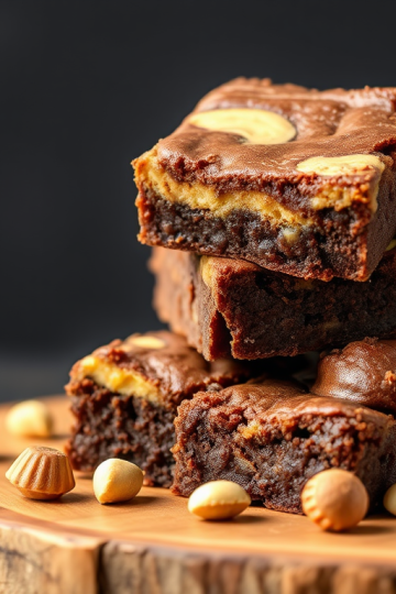 Irresistible Peanut Butter Cream Cheese Swirl Brownies
