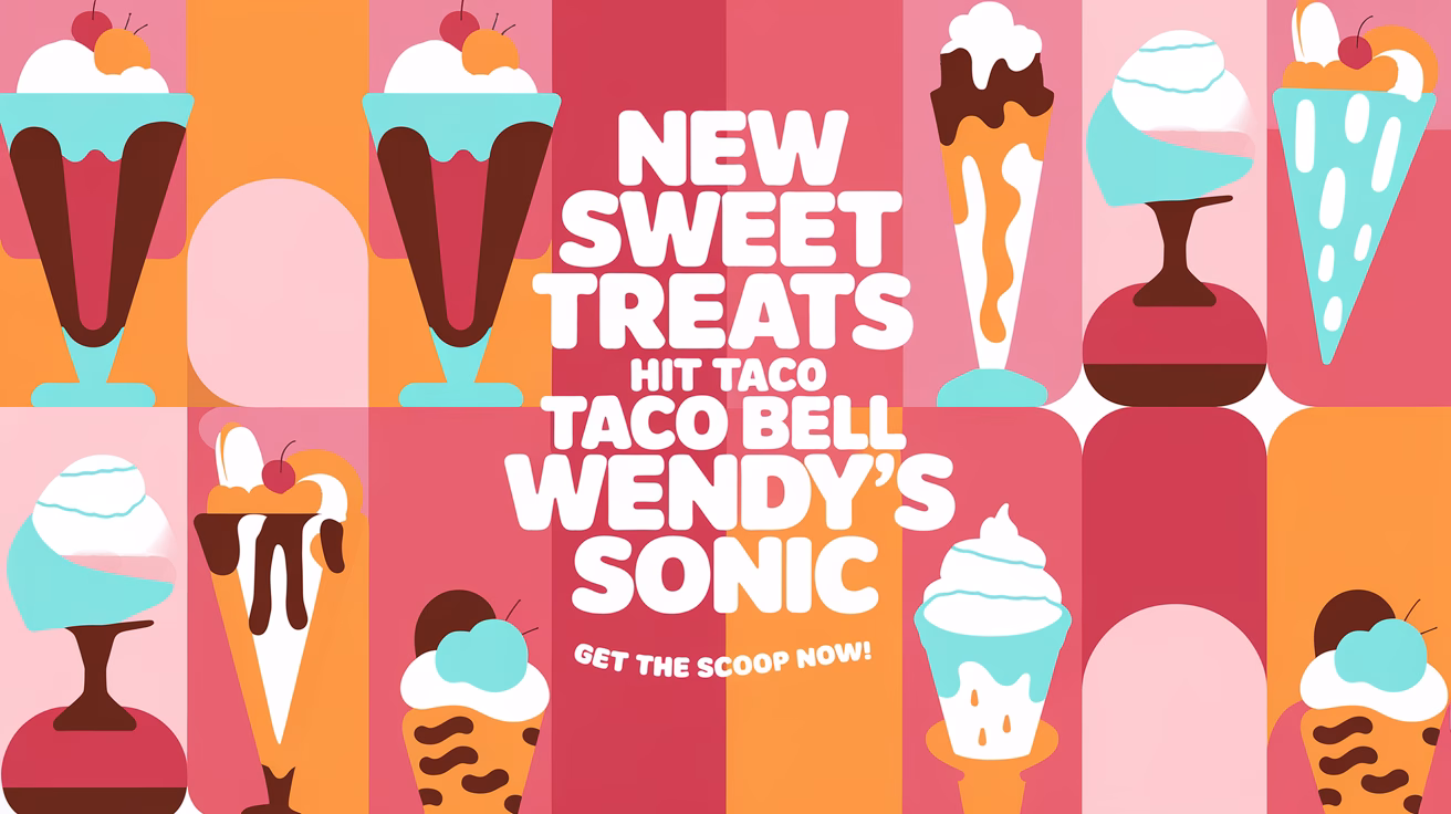 New Sweet Treats Hit Taco Bell Wendy's Sonic