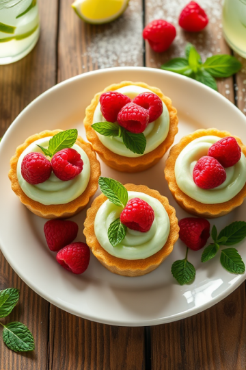 Easy Raspberry Mojito No-Bake Mini Pies Recipe