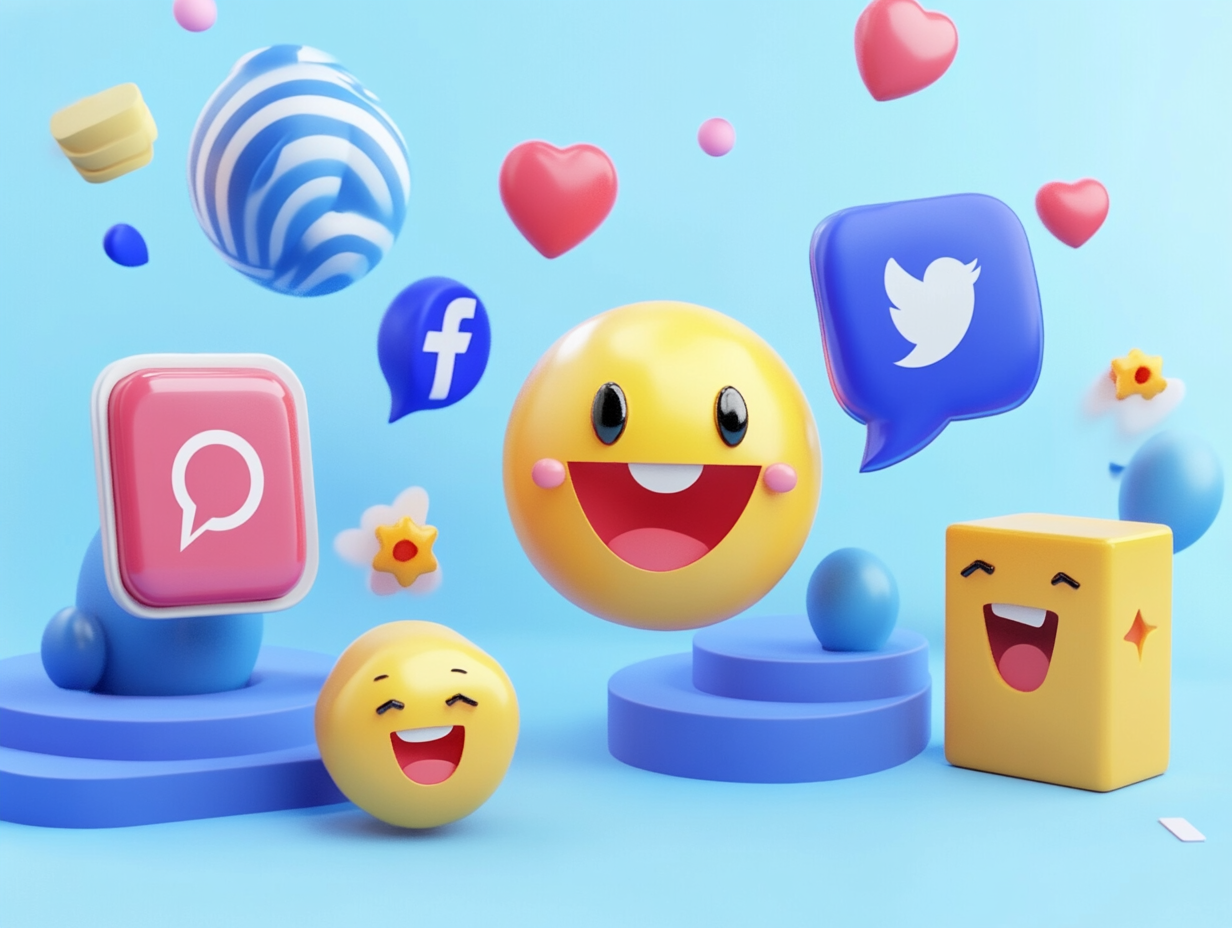 a group of emojis and icons