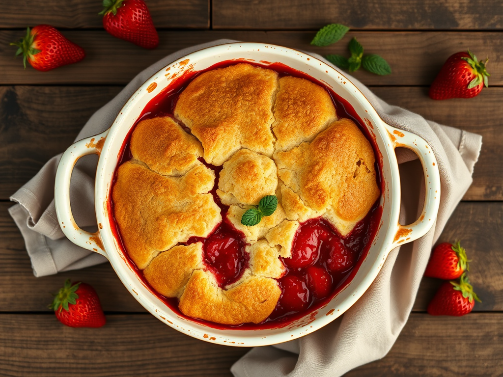 Southern Strawberry Cobbler Desserts 2025 03 28T081932.992Z