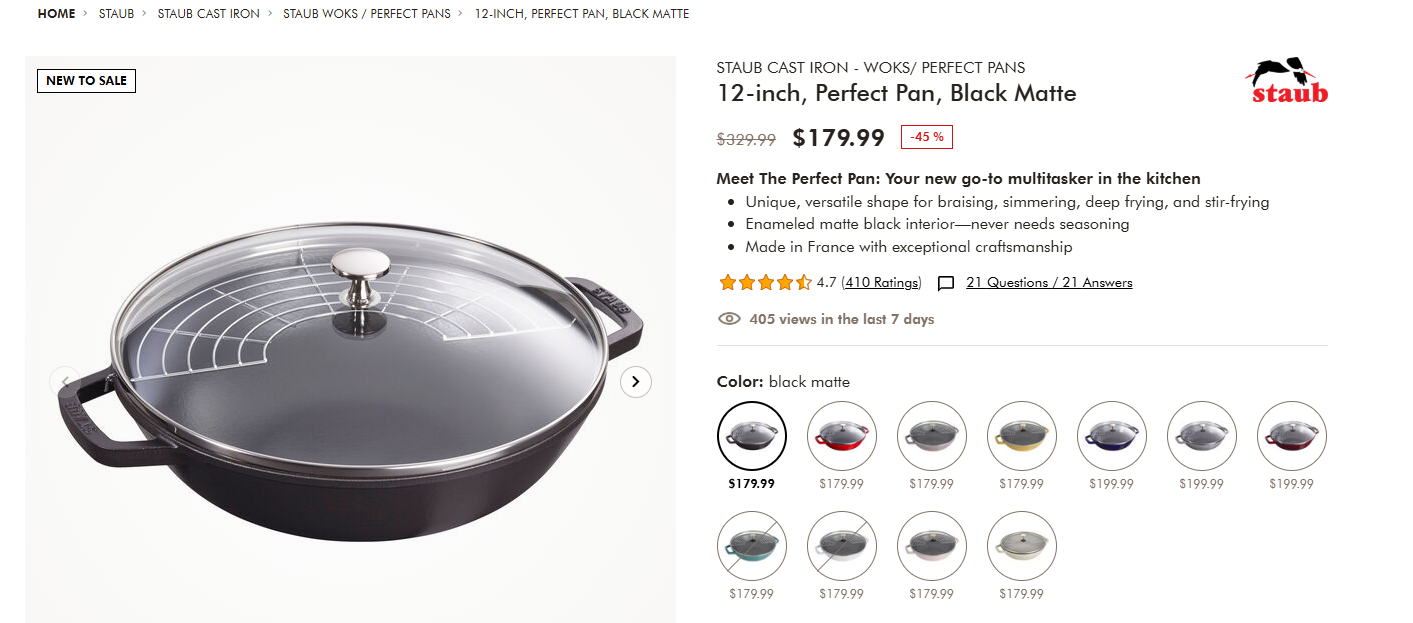 Staub Cast Iron Perfect Pan Review