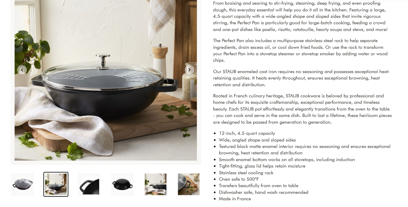 Staub Cast Iron Perfect Pan Review