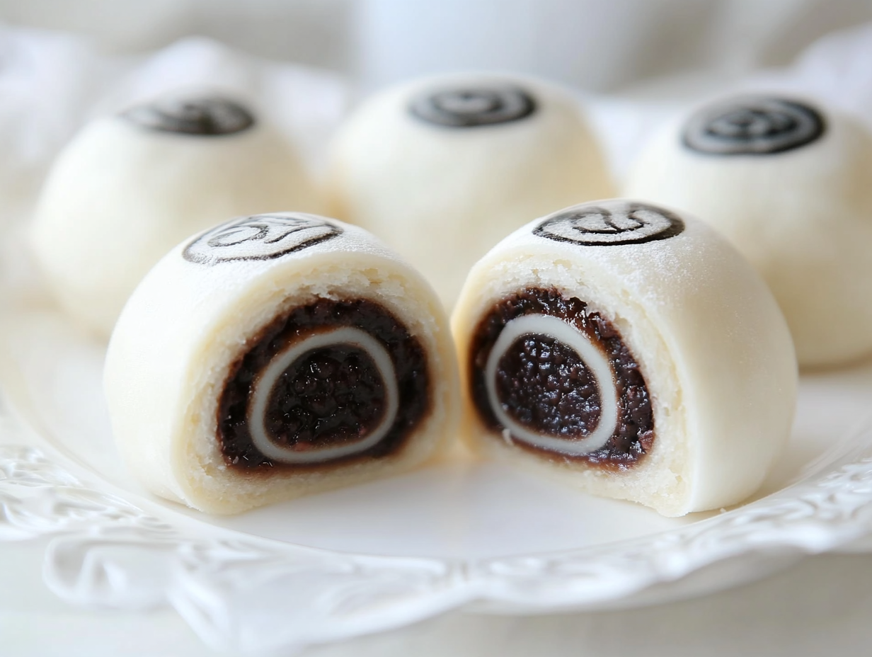 Steamed Bean-Filled Buns