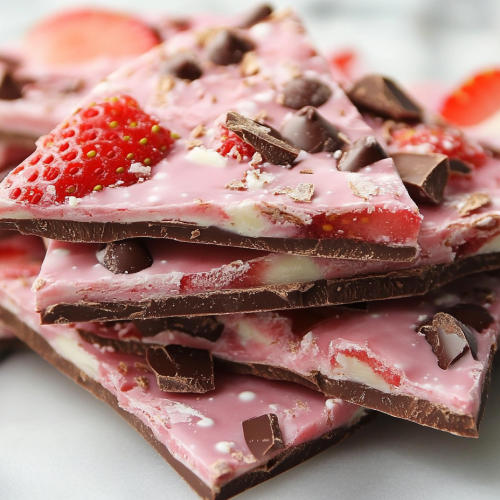 Strawberry-Chocolate Yogurt Bark