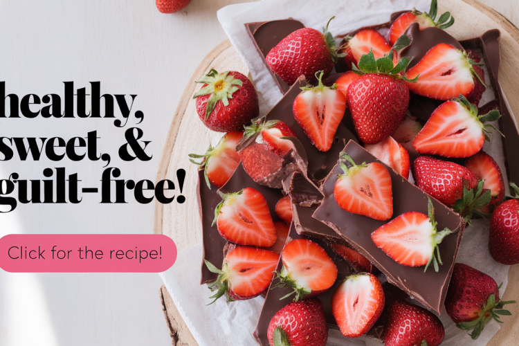 Strawberry-Chocolate Yogurt Bark Controls Blood Sugar