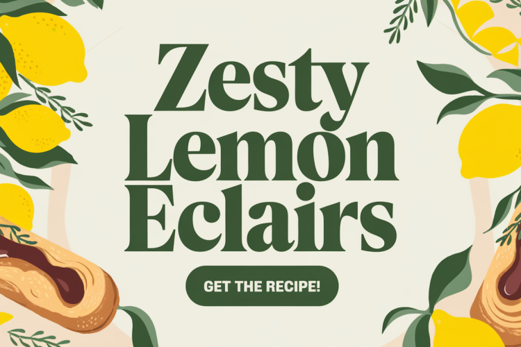Zesty Lemon Eclairs Invigorate Spring Desserts