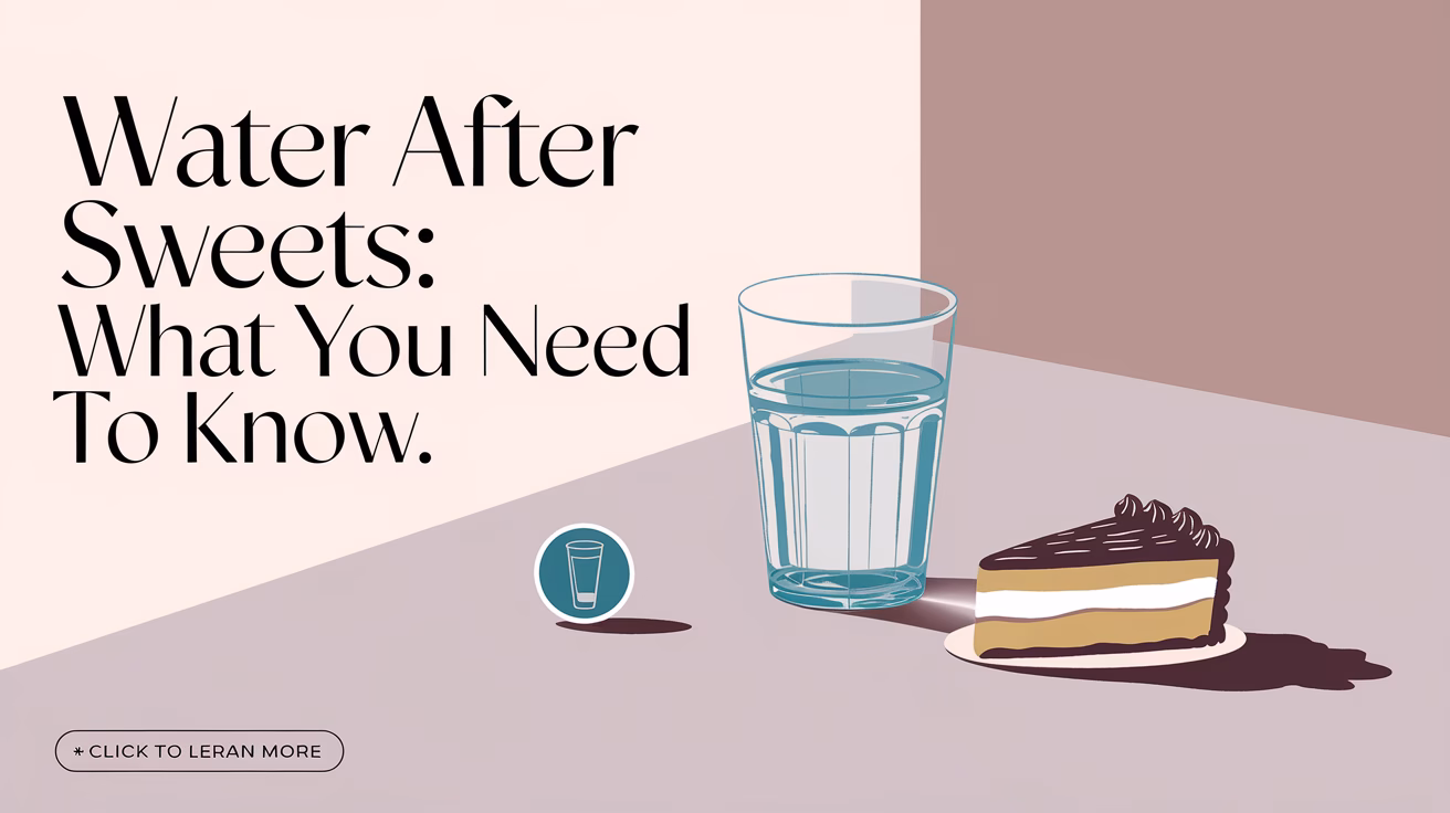 Drinking Water After Desserts: Impact on Blood Sugar