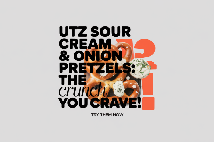 Utz Launches Sour Cream & Onion Pretzels