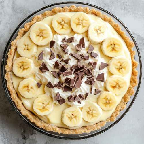 White Chocolate Banana Cream Pie