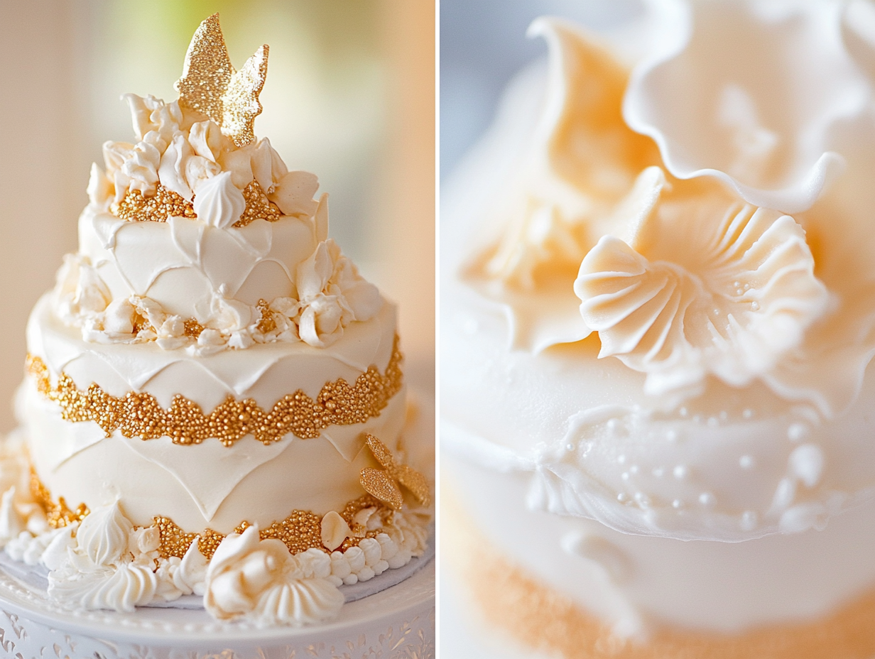 custom beach wedding cake