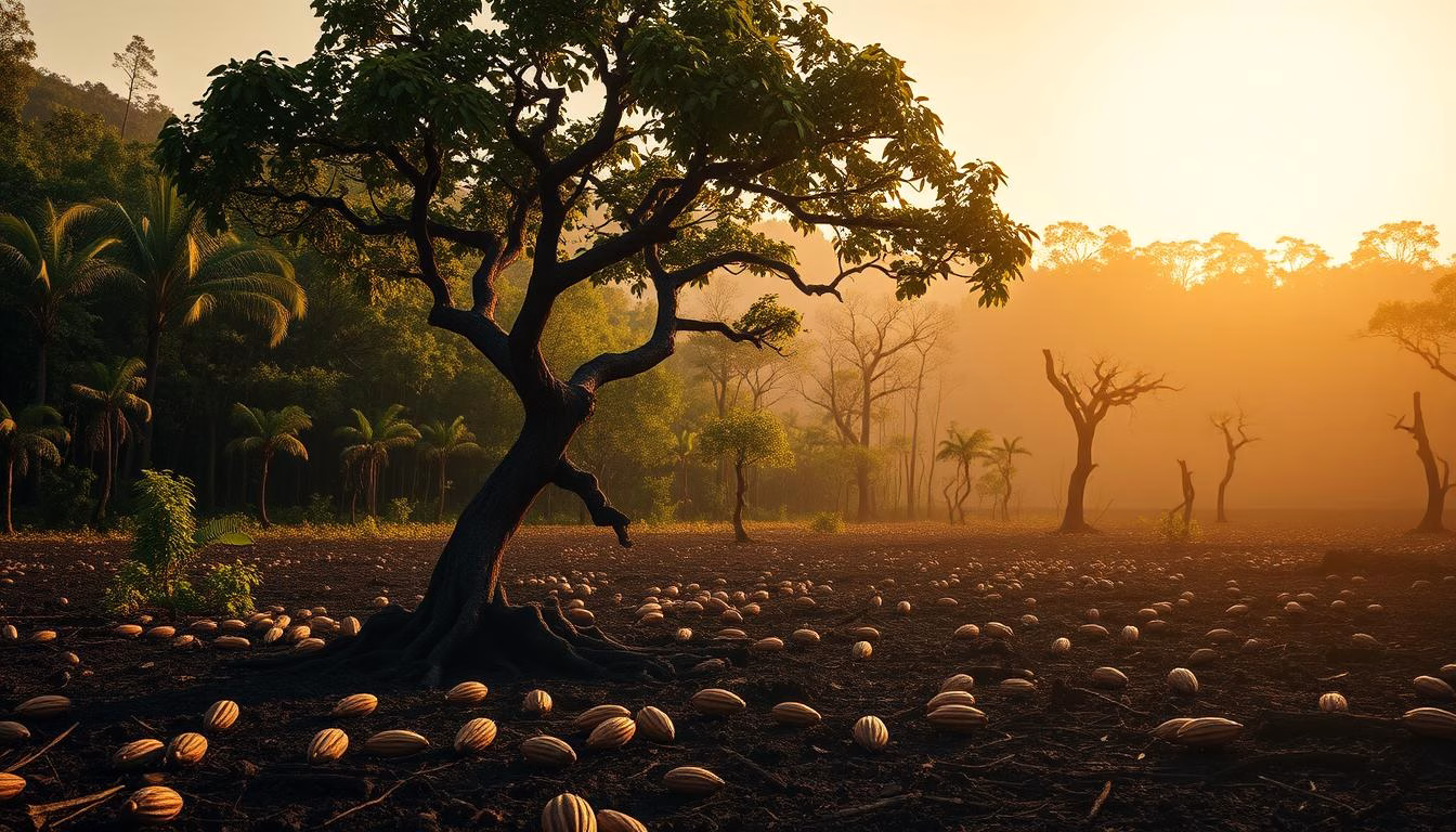 deforestation in cocoa farming