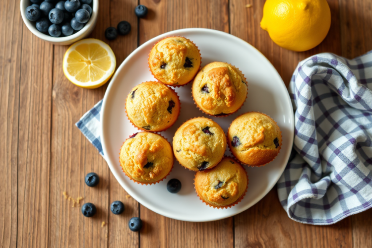 Lemon Blueberry Muffins Steal Every Morning Spotlight