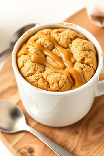 Quick and Easy Peanut Butter Cookie in a Mug