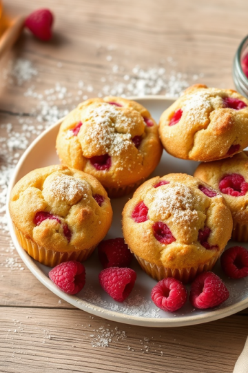 ["Raspberry Muffins: A Sweet, Tart Delight You Need Now" ]