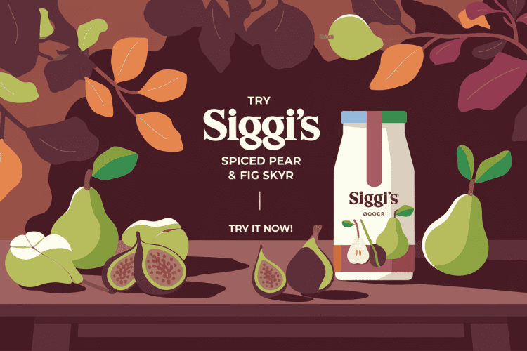 Siggi's Spiced Pear & Fig Skyr Launch