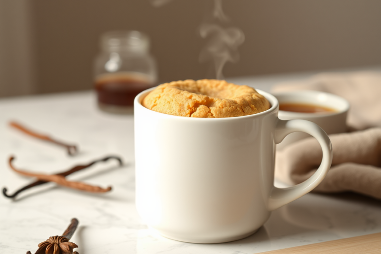 Easy Vanilla Mug Cookie in 5 Minutes