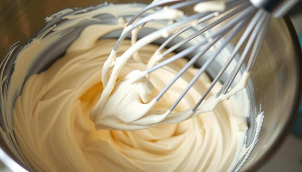 vegan frosting mixing process