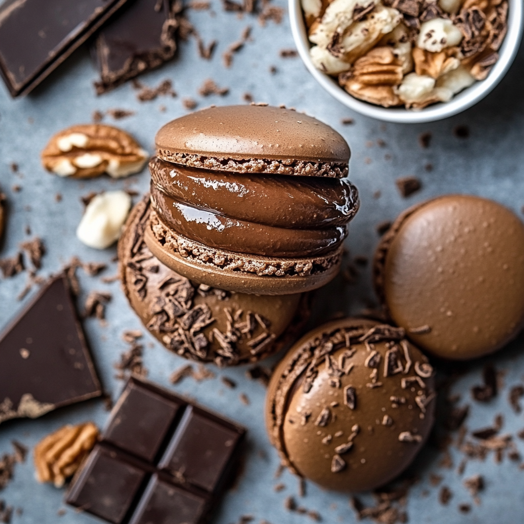 Chocolate Macarons