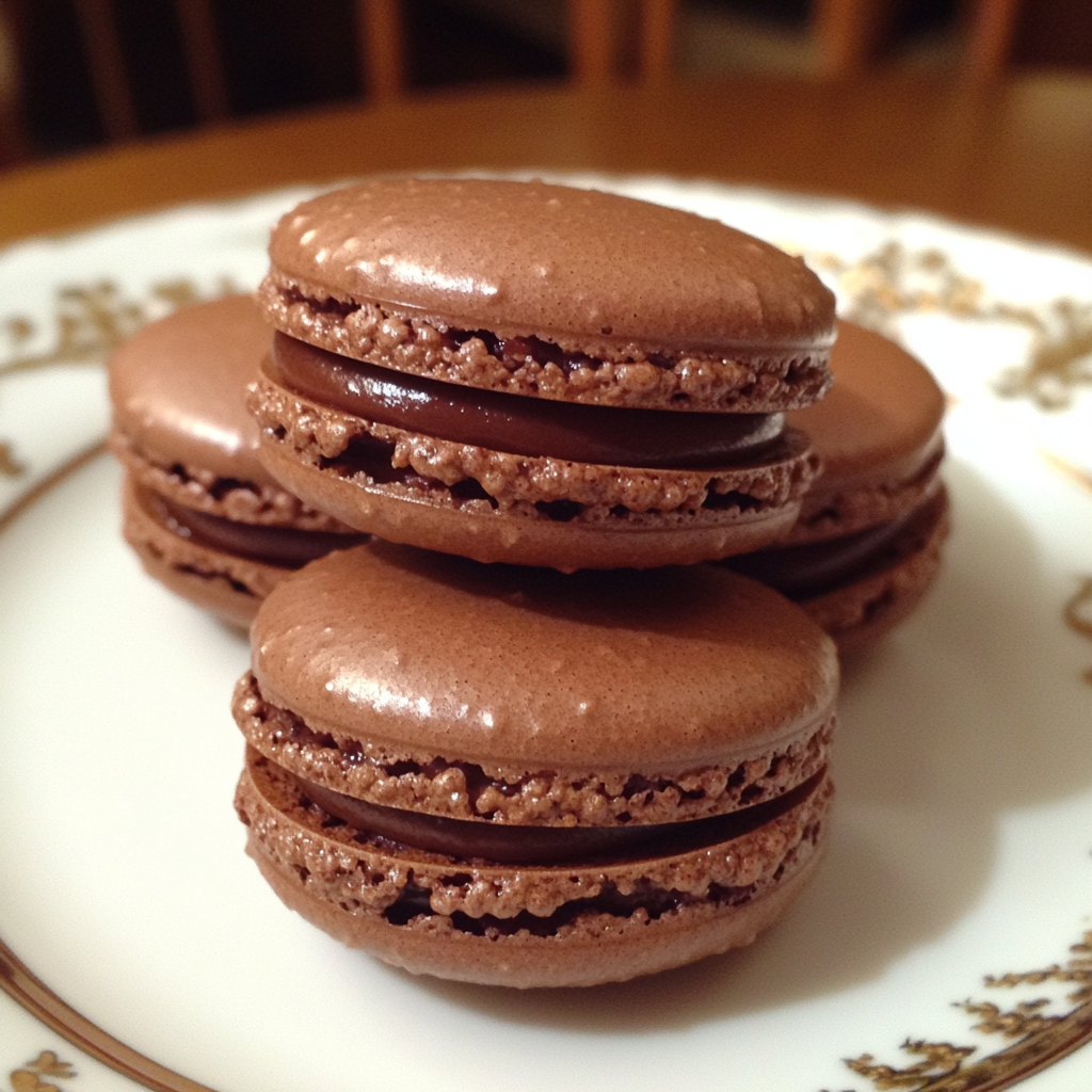 Chocolate Macarons
