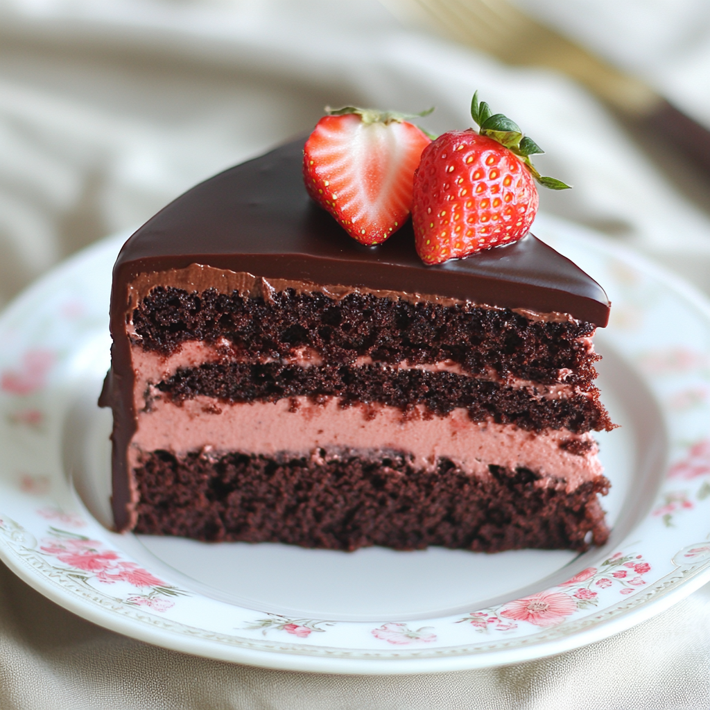 Chocolate Strawberry Cake