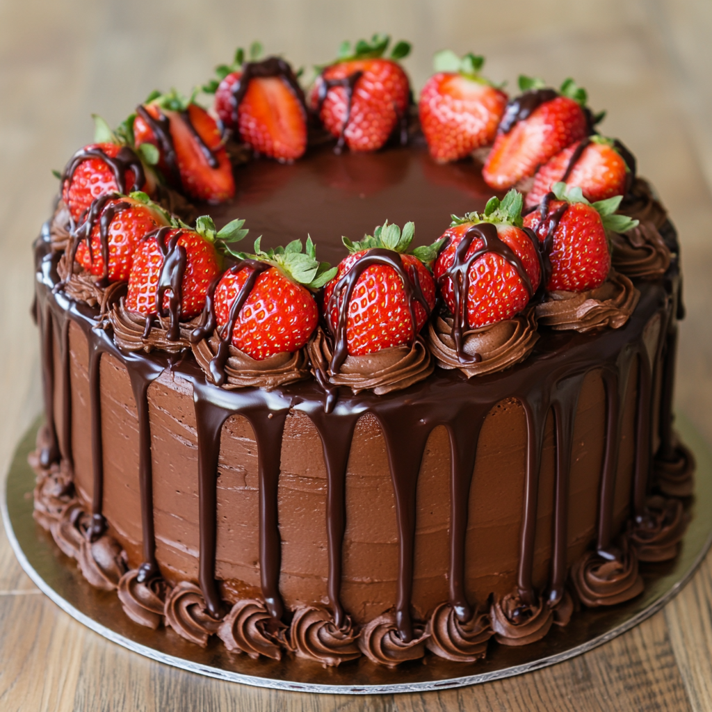 Chocolate Strawberry Cake