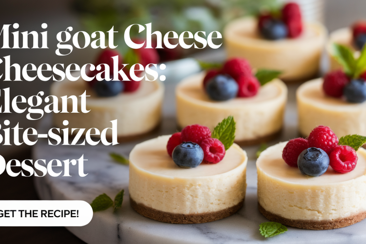 Mini Goat Cheese Cheesecakes Elegant Bite-Sized Dessert