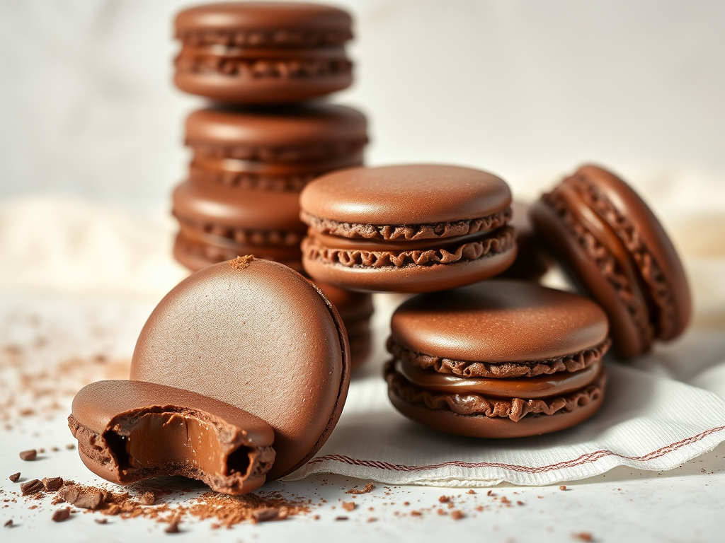 chocolate macarons 2025 03 22T225718.928Z