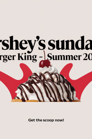 Burger King Launches Hershey’s Sundae Summer 2025