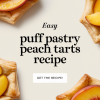 Easy Puff Pastry Peach Tarts Recipe