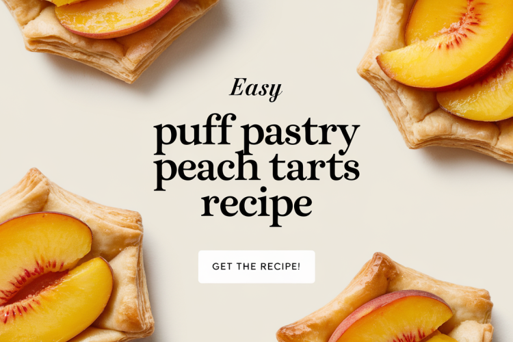 Easy Puff Pastry Peach Tarts Recipe
