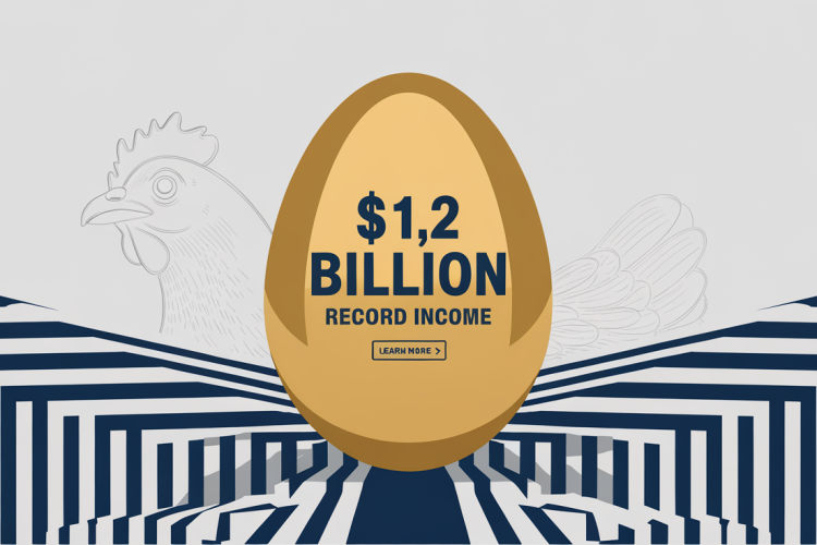 Cal-Maine Hits Record $1.2 Billion Net Income