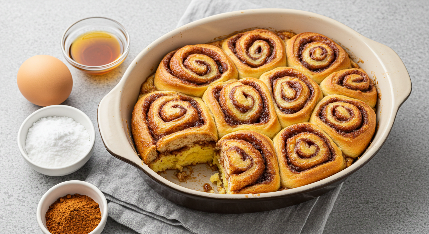 Best Cinnamon Roll Bread Pudding Recipe 3
