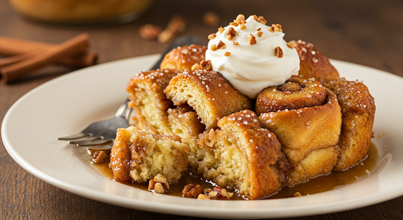 Best Cinnamon Roll Bread Pudding Recipe 4