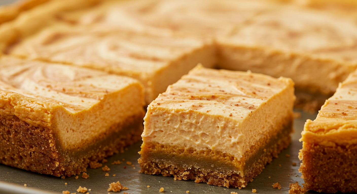 Easy Pumpkin Cheesecake Bar Recipe 11