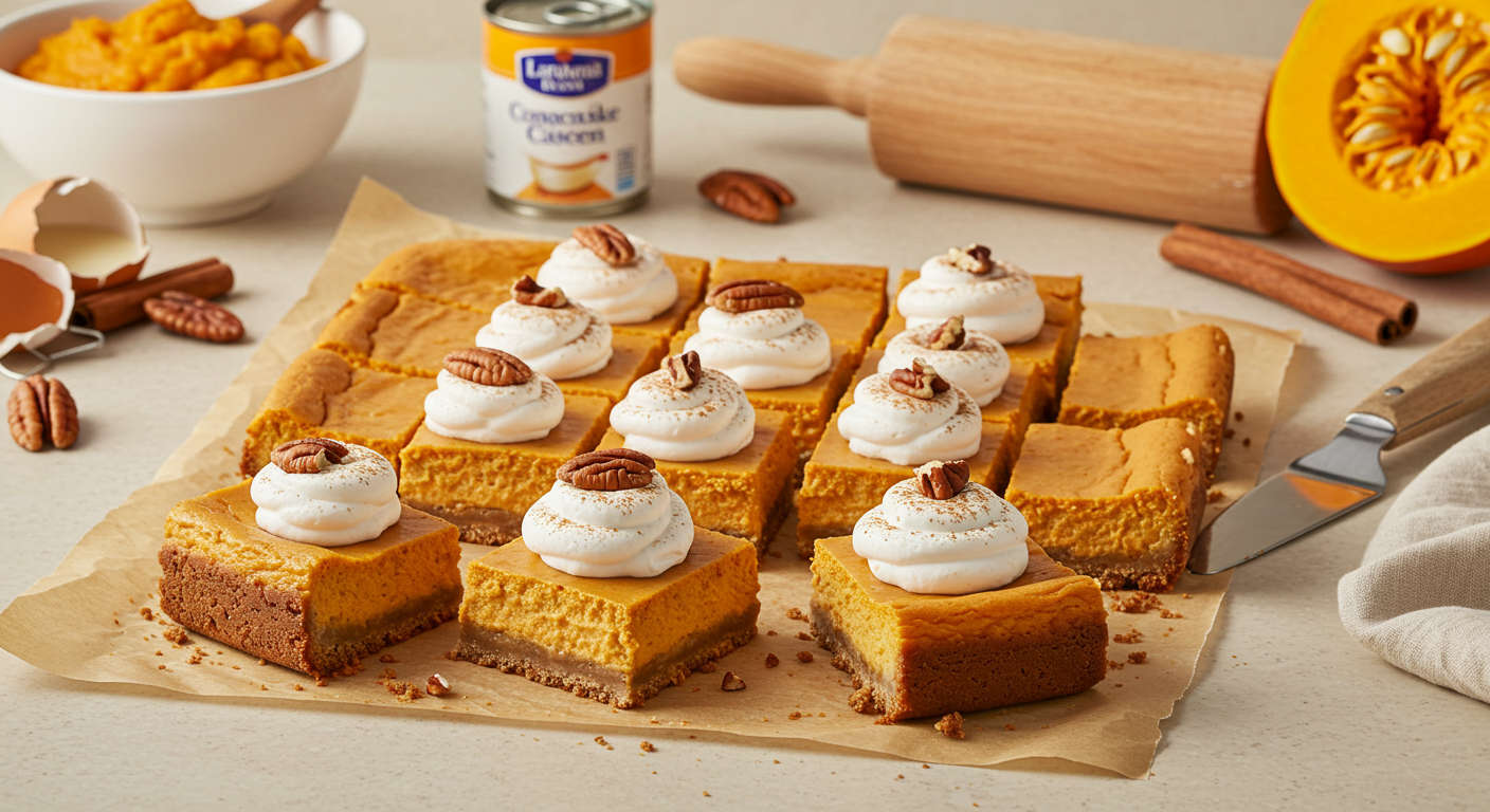 Easy Pumpkin Cheesecake Bar Recipe 4